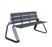 Wutaihill Panchina da esterno, sedia da spiaggia for parco giochi da giardino con struttura in ghisa, in metallo, for esterni, decorazione creativa for la casa(Black)