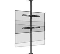 Wutaihill Supporto TV, supporto da parete for monitor, base for armadio rack girevole con divisorio da pavimento e telaio LCD a 360 gradi(110 135cm)