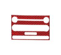 WUTBHGQXWIP Compatibile con Ford Mustang GT 2005-2009 S197 Accessori in fibra di carbonio for interni auto, console centrale, pannello CD, adesivo, cornice, decalcomania(Style A(red))