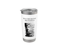 Wuthering Heights by Emily Bronte - Copertina vintage per libro Bicchiere termico in acciaio inox doppia parete