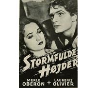 Wuthering Heights Merle Oberon Laurence Olivier 1939 Vintage Danish Movie Pro...