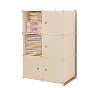 WUTIANBAO Armadio Dormitorio Semplice Assemblaggio di Armadi for Armadietti for La Casa della Camera da Letto con Abiti Appesi Guardaroba Indipendente(75x37x111cm)