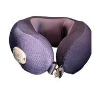 WUTIANBAO Cuscino Cervicale Aereo Cuscino da Viaggio Elettrico con Massaggio, Cuscino da Viaggio Massaggiante per Il Collo con Riscaldamento Cuscino da Viaggio Ufficio(Purple)