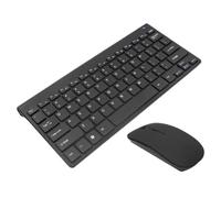 WUTIANBAO Tastiera Ergonomica E Mouse Combinazione di Tastiera e Mouse Set 2.4G Ricevitore USB for Notebook da Ufficio ECC Multimediali Er Pc Laptop(Black)