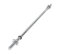 wuuhoo® Bilanciere Henry 25mm in acciaio cromato fino - Bilanciere con 180cm o 150cm o 120cm, impugnatura zigrinata e filetto con blocco a stella, per l'allenamento, capacità 70 kg - 90 kg 120 cm