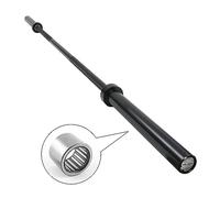 wuuhoo® I Bilanciere Chuck 50mm in acciaio ad alta lega galvanizzato nero fino a 450kg I bilanciere olimpico 220cm e 20kg I maniglia zigrinata 30mm I cuscinetto a sfera ad aghi di presa