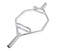 wuuhoo® I Bilanciere esagonale Armin 50mm in acciaio cromato fino a 150kg I bilanciere con 142cm e 23kg di peso proprio I Barra esagonale zigrinata impugnatura 25mm I Olympic