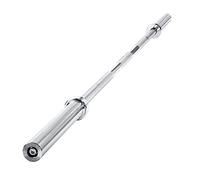 wuuhoo® I bilanciere Herkules 50mm in acciaio cromato fino a 330kg I bilanciere olimpico con 220cm e 15,5kg di peso proprio I impugnatura zigrinata 30mm I supporto olimpico su cuscinetti lisci