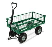 wuuhoo® I Carretto Elton con sponde smontabili I Carrello da giardino con pneumatici I Carrello a rete in acciaio, verniciato a polvere I Carretto e carrello da trasporto fino a 350 kg