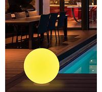 wuuhoo® I LED globo solare Gloria con 16 colori I lampada solare con telecomando e batteria ricaricabile I globo luminoso per interni ed esterni I 30 cm