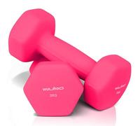 wuuhoo® I Manubrio Jackie con rivestimento in neoprene I Set di 2 I Forma esagonale per una presa sicura e stabile 2 x 3 kg