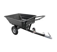 wuuhoo® Kalle rimorchio ribaltabile per il trattore da giardino, rimorchio fino a 300 KG, rimorchio per tosaerba, rimorchio ribaltabile giardino Con gancio di traino (nero)