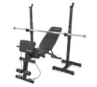wuuhoo® Set Home Gym - Panca Regolabile, Supporto per Bilanciere & Manubri per Misure Standard e Olimpiche