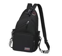 WUUISDNX Borsa da petto da uomo comoda e traspirante, casual, con tracolla, per viaggi, escursioni, attività avventurose, multifunzionale, impermeabile, per le uscite quotidiane.