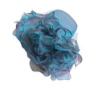 WUUISDNX Cappello da fascinatore a Fiore Grande Cappello da Donna alla Moda con Versatile Cappello da Donna di Lusso Cappelli da fascinatore per Cerimonia Nuziale per Le Donne, Blu