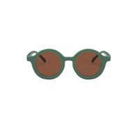 WUUISDNX Occhiali da sole rotondi per bambini Occhiali da bambino Occhiali da vista per il viso che indossano rosa, Verde