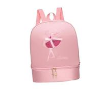 WUUISDNX Zaino da giorno portatile, resistente, casual, borsa da danza classica, alla moda per bambini e per il tempo libero, con tracolla regolabile, Rosa, Stile B