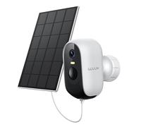 WUUK Add-on Solar Security Camera Wireless Outdoor, Richiede Stazione Base, Telecamere di Sicurezza Domestica Wireless Outdoor, 2K, Nessun canone mensile, Visione notturna a colori, Compatibile con