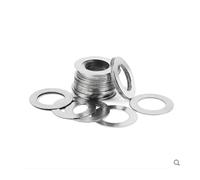 WUUKEPSG 10/50/100 Pezzi 0,1 Mm 0,2 Mm 0,30 Mm 0,5 Mm Rondella Piatta in Acciaio Inossidabile Guarniziultra Sottile Guarnizidi Regolazidi Precisida M3 a M 30/0.30Mm Thickness/*10 50Pcs