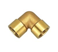 WUUKEPSG 1Pc 4 Ways Brass Pipe Fittings Equal Female Connector 1/8" 1/4" 3/8" Bsp Female Thread,For Grease System Hydraulic System/Black/1/8"