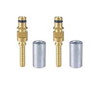 WUUKEPSG 2Pc High Pressure Washer Hose Fitting Connector Pipe Tip Repair Connector Adaptor,For Karcher K Hose Plug Fitting With Sleeve/2 Pcs a/Size