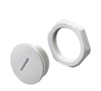 WUUKEPSG 2Pcs Plastica Impermeabile Spina Filetto Tubo Raccordo Cappuccio M12-M32 Nylon Ghiandola Sigillazimascherando Parti con Guarnizione/White/M20