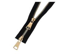 WUUKEPSG Cerniera a Doppio Cursore da 60-150 Cm, con Apertura Frontale, per Cucire Giacche, Cappotti, Kit Di Riparazie Accessori Fai da Te per Cappotti, Giacche e Capispalla/Blackddouble/70