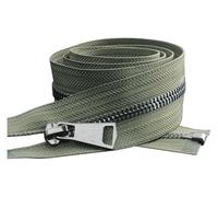 WUUKEPSG Cerniere a Spirale in Nylon, 2 Pezzi, 85 Cm, 5#, con Estremità Aperta, in Metper Giacche, Cappotti, Tessuti per la Casa, Riparazie Accessori per Cucito e Sartoria/Army Green-Gunblack/85Cm