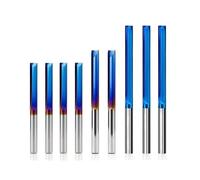 WUUKEPSG Fresa a Candela, Fresa Dritta a 2 Taglienti, 3,175 Mm, Gambo da 1/8 Di Pollice, Fresa per Cnc per Legno, Mdf, Plastica, Fresa a Candela in Metduro/10Pcs 1.0 * 4Mm