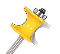 WUUKEPSG Fresa per Fresatrice con Raggio Di Toro con Gambo da 1/4", Fresa per la Lavorazidel Legno per Utensili per il Legno/6.35*R4.76 * 25.52
