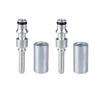 WUUKEPSG High Pressure Washer Hose Fitting Connector Pipe Tip Repair Connector Adaptor 2Pc For Karcher K Hose Plug Fitting With Sleeve/2 Pcs D