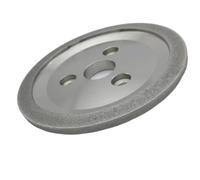 WUUKEPSG Mola Diamantata Elettrodeposta a Forma Di Farfalla a Tre Fori per Rettificatrice Automatica per Utensili da Tornio 125 X 25 Mm/90 Degree/100 Grit