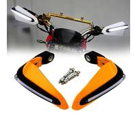 WUURAA Moto Paramani Maniglia Manubrio Protezione Paramani con Luce per Y&amaha Ttr250 Fazer 250 Drag Star 400 R1 2004 R1 2015 TDM 900 Protezione (Color : Orange)