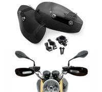 WUURAA Moto Protezione della Mano Paramani Scudo Antivento Moto per Y&amaha Xt 600 V Star 1100 R15 Fz1n Fazer 1000 Mt03 R1 2009 Protezione (Color : Black with Adapter)