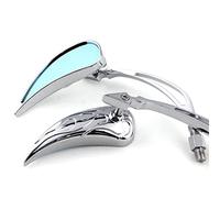 WUURAA Specchietti Laterali Cromati A Goccia Per H&onda Rebel 250 Shadow 600 750 Vtx Vt