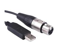 WUUXLIZMX Convertitore da USB a seriale Adattatore di controllo USB RS485 Cavo di interfaccia DMX aperto Enttec for la luce LED ADJ Inno Pocket Scan(16ft)