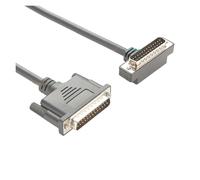 WUUXLIZMX Convertitore da USB a seriale Cavo connettore DB25 ad angolo retto a basso profilo Cavo seriale D-Sub sottile da 25 pin DB25 maschio a maschio(6.0m)