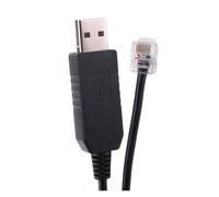 WUUXLIZMX Convertitore da USB a seriale LX200 GPS CP2102 Chip PC RS232 seriale RJ11 RJ12 6P4C Sostituisci il cavo del comando manuale(1.8M)