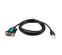 WUUXLIZMX Convertitore da USB a seriale Porta COM da USB a RS232 PDA seriale 9 Cavo adattatore DB9 Pin Prolific pl2303 FTDI for Windows 10 7 8.1 XP Vista Mac OS USB RS232 COM(FTDI Chip Inside)