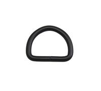 Wuuycoky - anello a D / fibbia, colore nero, privo di saldature, per cinghie e tracolle, Nero , Inner Diam:1",Inner height:0.8",10Pcs