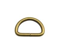Wuuycoky - Anello a D in bronzo non saldato per fettuccia, in 7 dimensioni, Bronze, Inner Diam:1.25",Inner height:0.8",10Pcs