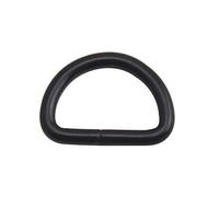 Wuuycoky, anello a D nero non saldato per fettuccia, in 7 dimensioni, Nero , Inner Diam:1.25",Inner height:0.8",10Pcs