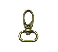 Wuuycoky bronzo ovale anello Medium olive fibbia chiusura moschettone girevole moschettoni, Lega di zinco, LEN:2",oval ring inner Diam:1.25",4Pcs