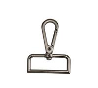 Wuuycoky Gun Color 2,5 cm Diametro interno D Anello Liscio Moschettone Chiusure Girevole Ganci Confezione da 6