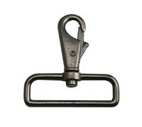 Wuuycoky Gun Color 5,1 cm diametro interno anello D grande testa gamberetti chiusura a moschettone girevole confezione da 4