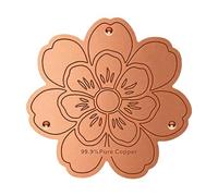 Wuvfojca Disco Purificatore Bagno,Piastra di Supporto A 3 Punti Spessore 0,6 mm - Disco di Rame per Vasca | Fontane da Esterno di Cemento Pietra Ceramica Giardino Cortile Prato