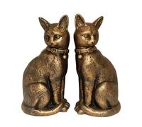 Wuvfojca Ferma Libri Gatto Per Scaffale | 1 Coppia Antiscivolo con Statue Animali Vintage,Fermalibri Decorativi,per Casa, Soggiorno, Camera da, Studio, Bambini, Studenti, Appassionati di Lettura