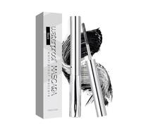 Wuvfojca Mascara con Bacchetta di Ferro | Prodotti di bellezza per ciglia a prova di sbavatura - Primer Per Ciglia In Tubo D'Acciaio - Per donne, ragazze, adulti, in famiglia, ufficio, viaggio,