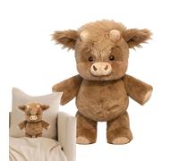 Wuvfojca Peluche Muccas Che Corre 45 Cm Pupazzo Che Corre Muccas, Peluche Di Muc Ca Delle Highlands Morbido Animale Di Peluches Per Adulti, Decorazione Fattoria, Regalo Per Amanti Degli Animali