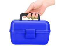 Wuvfojca Piccola cassetta portattrezzi da,Organizzatore a doppio strato,Cassetta per Lure da con Maniglia | Per Uomo Outdoor Ami Artificiali Esche Barca Kayak Riva